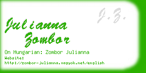 julianna zombor business card